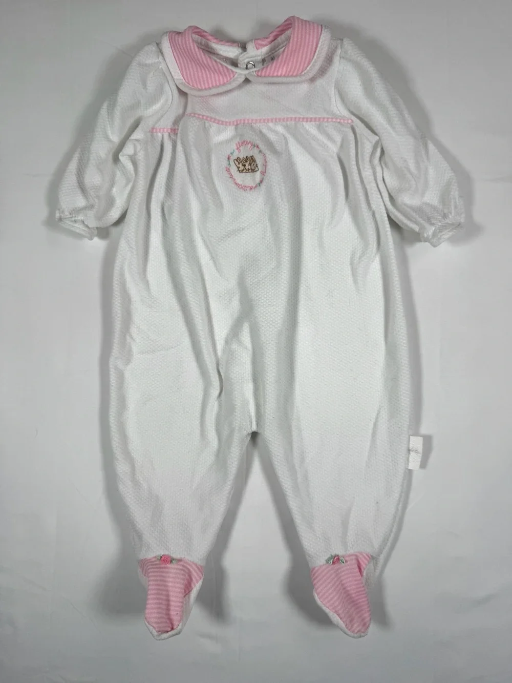 VINTAGE PETER‎ RABBIT 1998 Friends Baby Footed Sleep And Play Medium Cottagecore